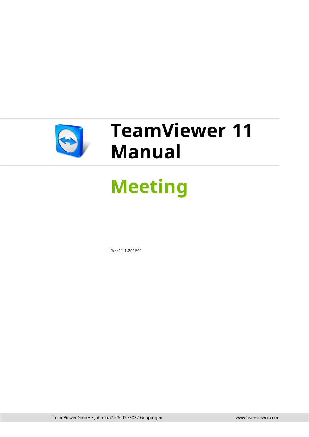 Teamviewer Manual – Meeting