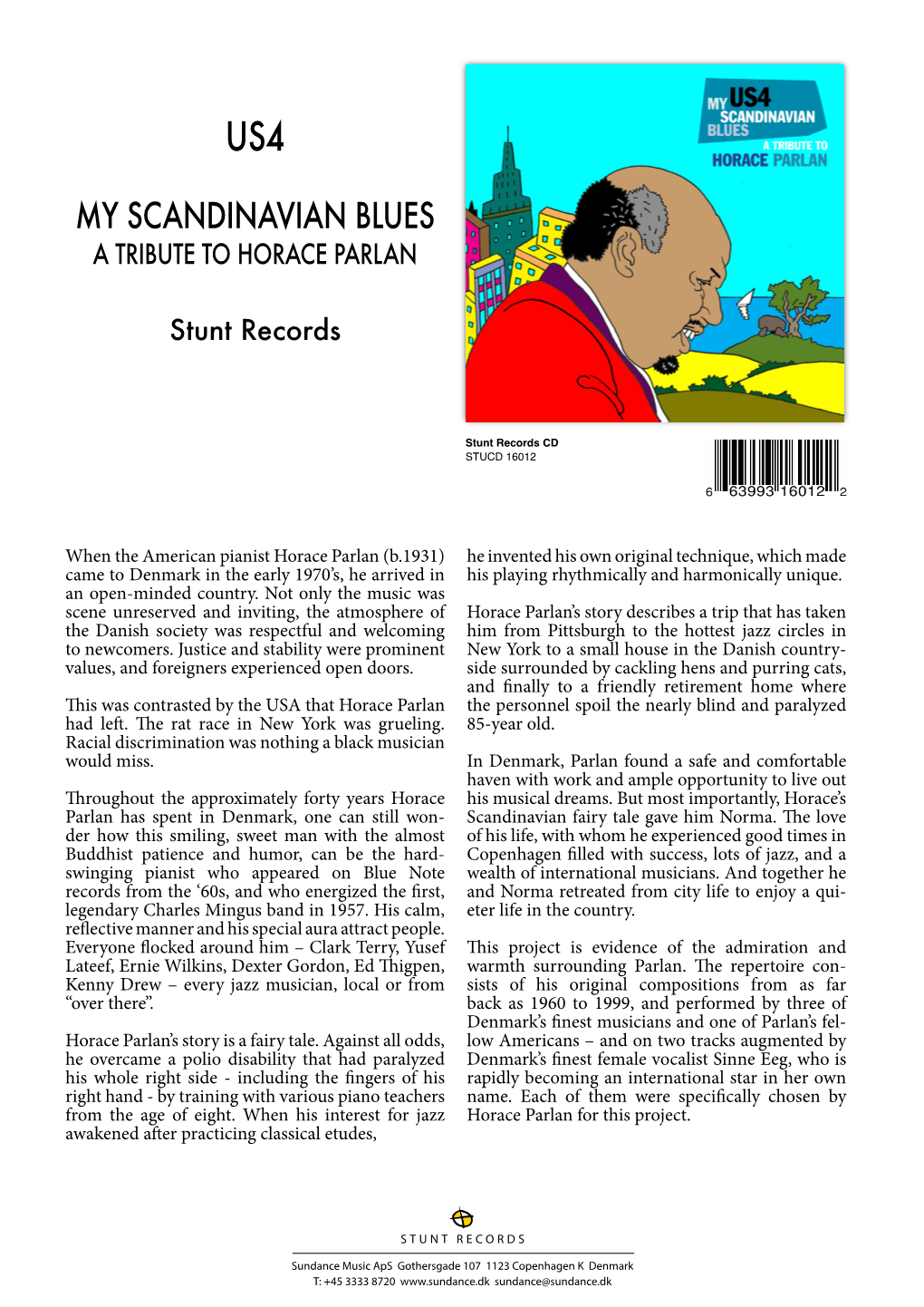 My Scandinavian Blues a Tribute to Horace Parlan