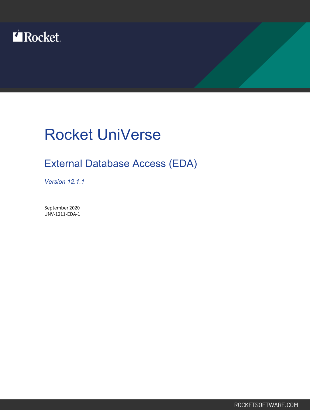 Rocket Universe External Database Access (EDA) Version 12.1.1