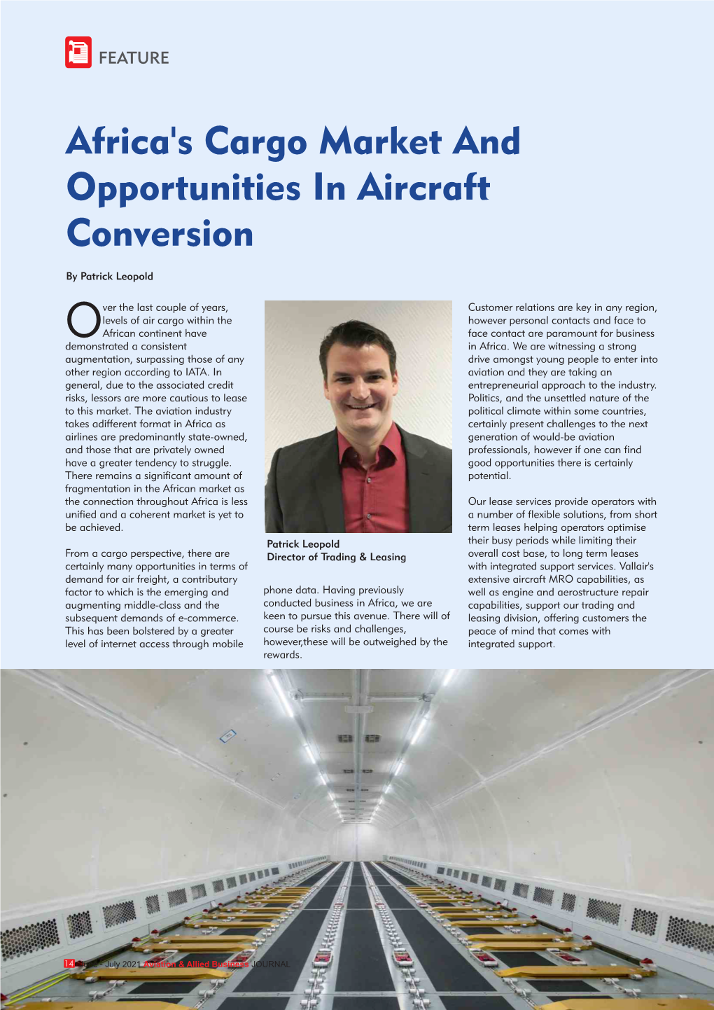 Africa's Cargo Market and Opportunities in Aircraft Conversion