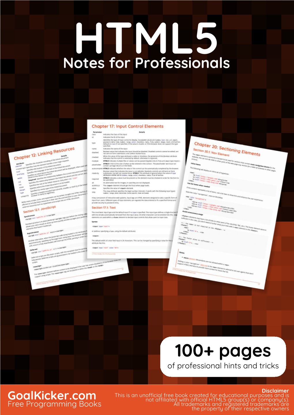 HTML5 Notes for Professionals Book Is Compiled from Stack Overﬂow Documentation, the Content Is Written by the Beautiful People at Stack Overﬂow