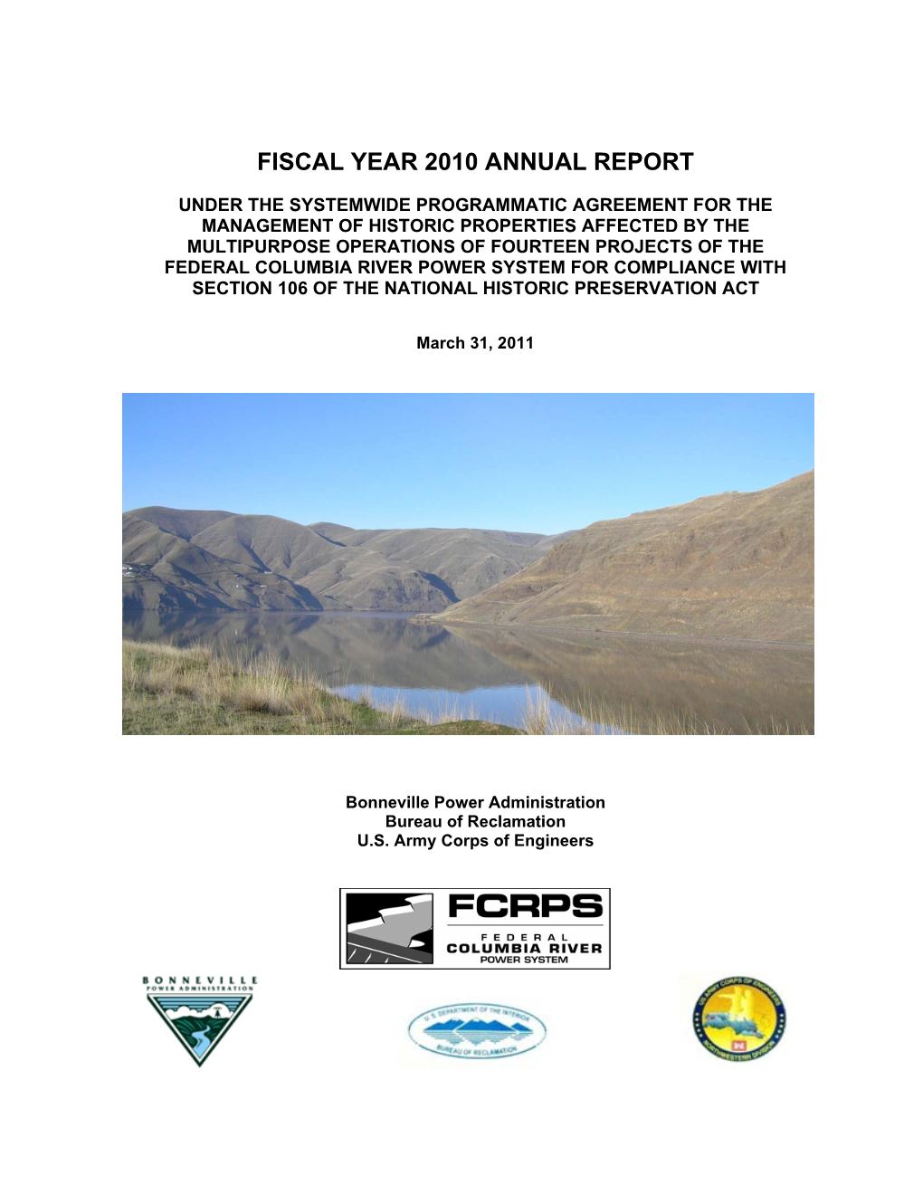 Fiscal Year 2010 Annual Report