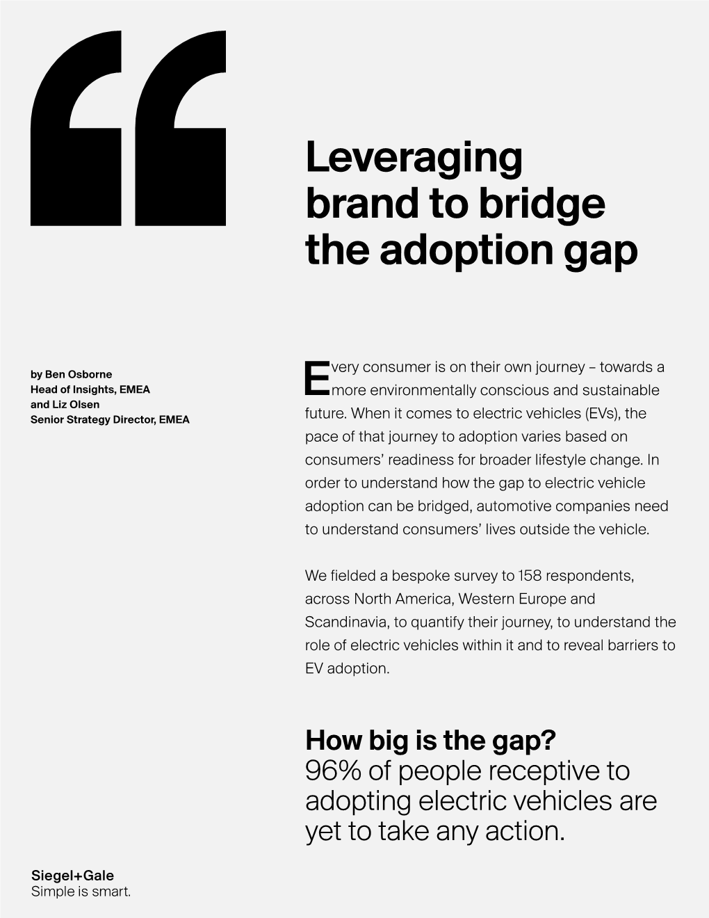 Leveraging Brand to Bridge the Adoption Gap