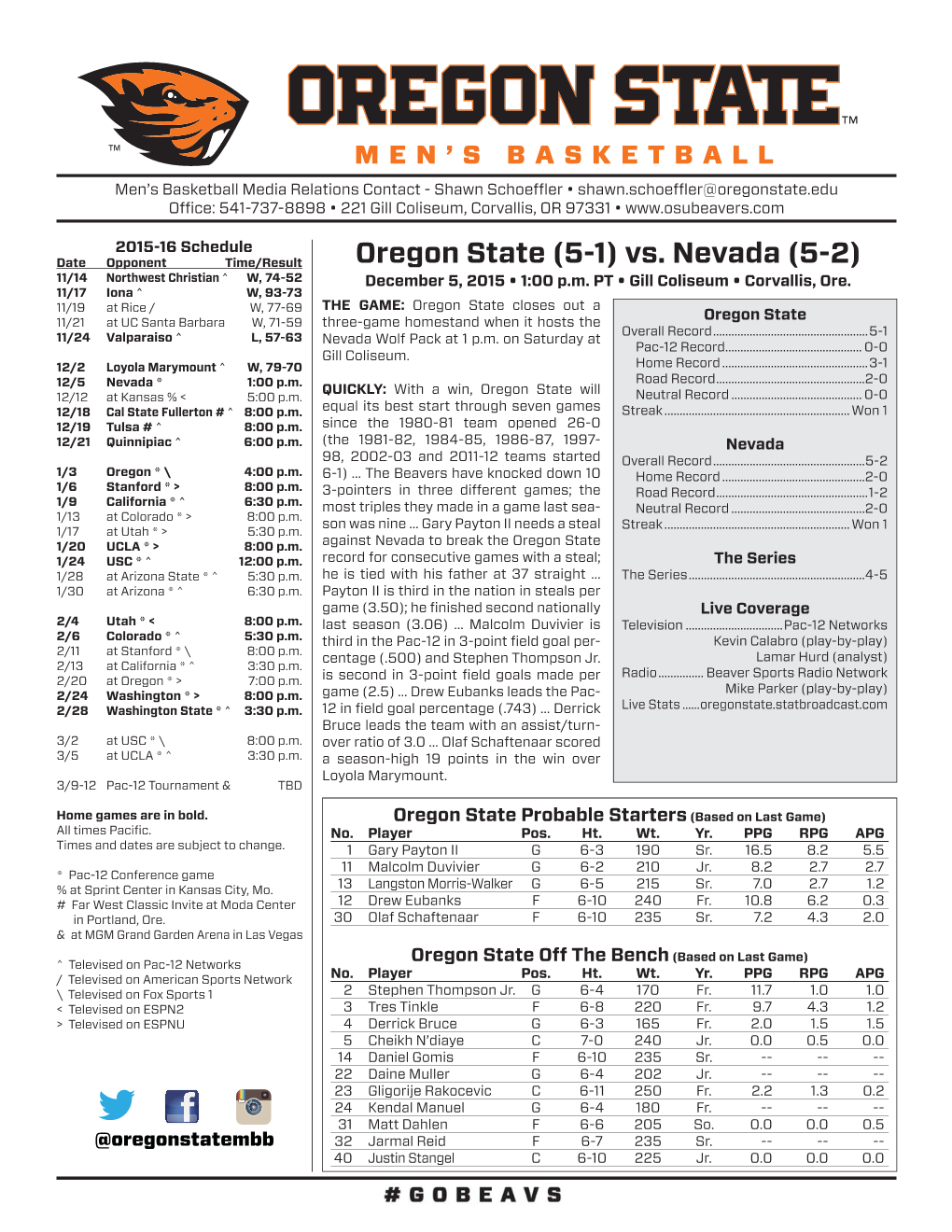 Game 7 Vs Nevada Game Notes.Indd