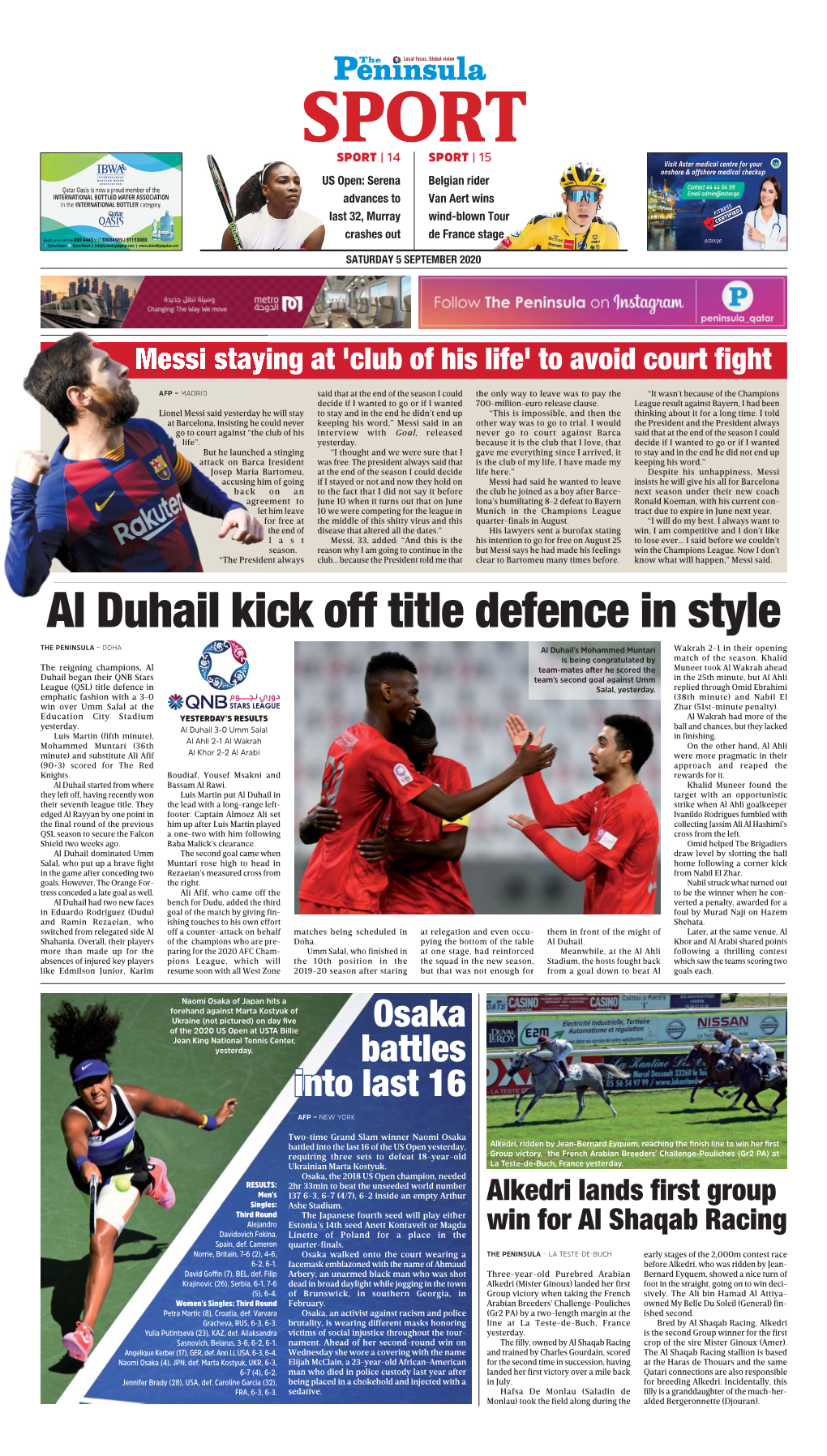 Al Duhail Kick Off Title Defence in Style