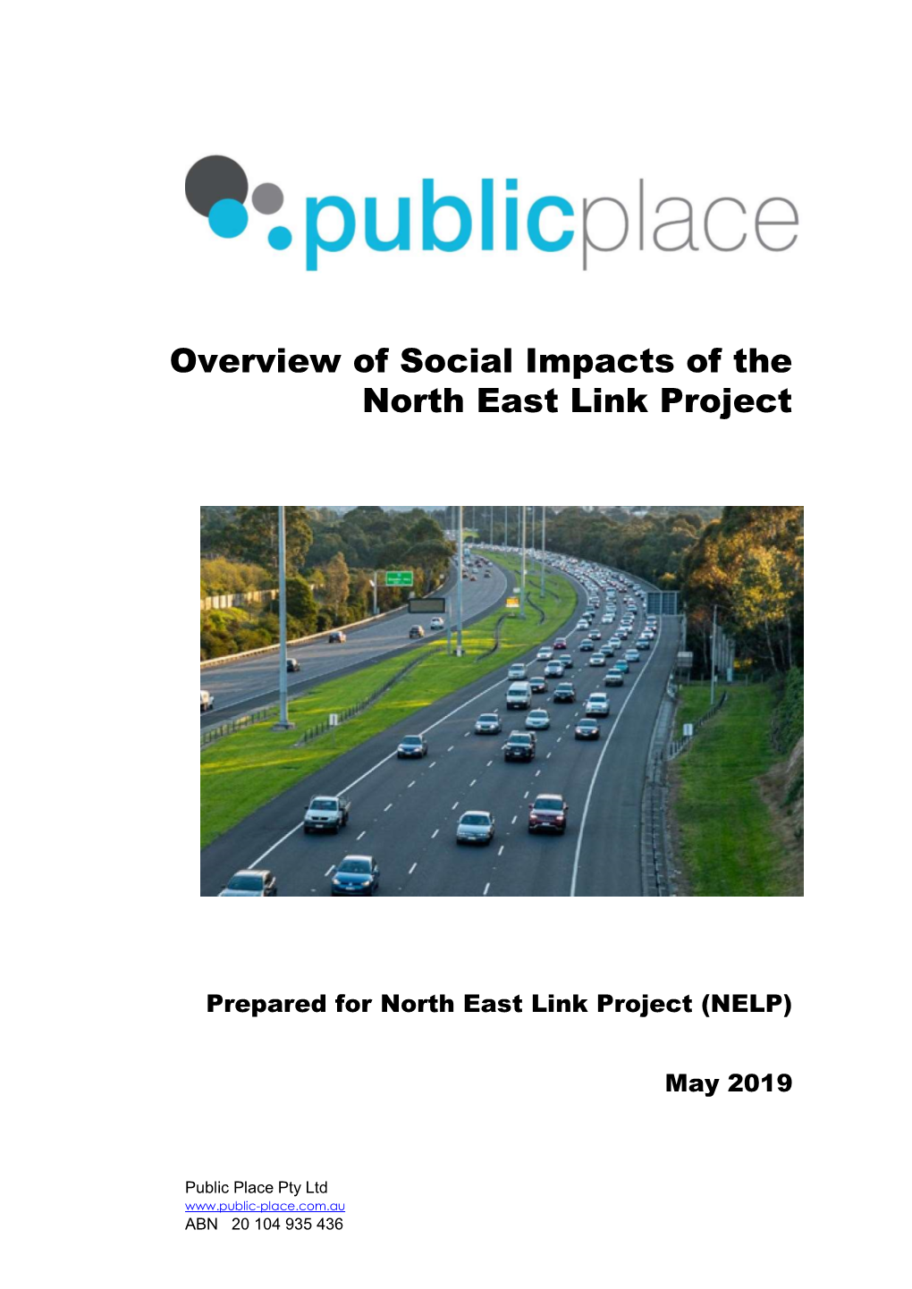 Overview of Social Impacts of the North East Link Project