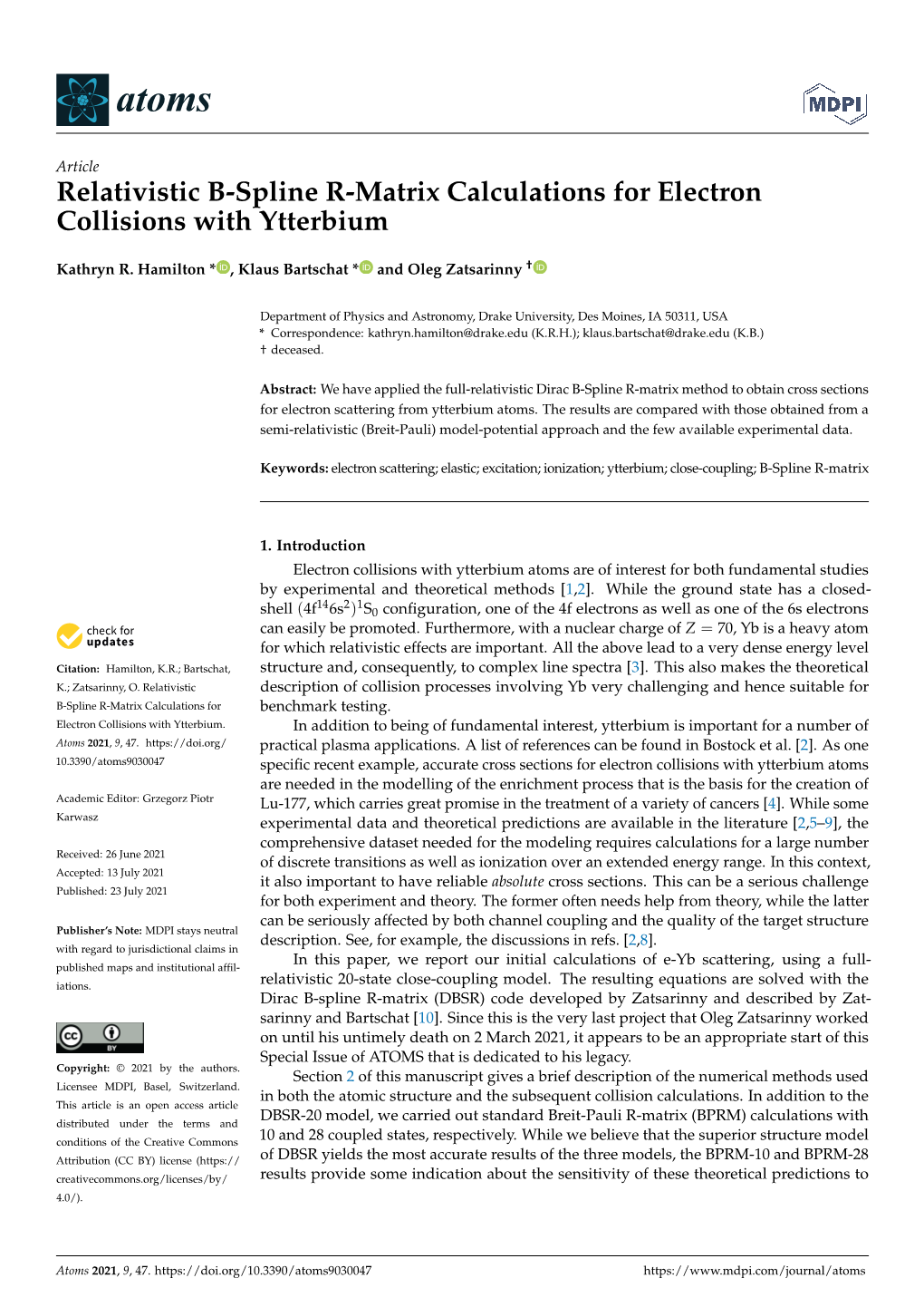 Relativistic B-Spline R-Matrix Calculations for Electron Collisions with Ytterbium