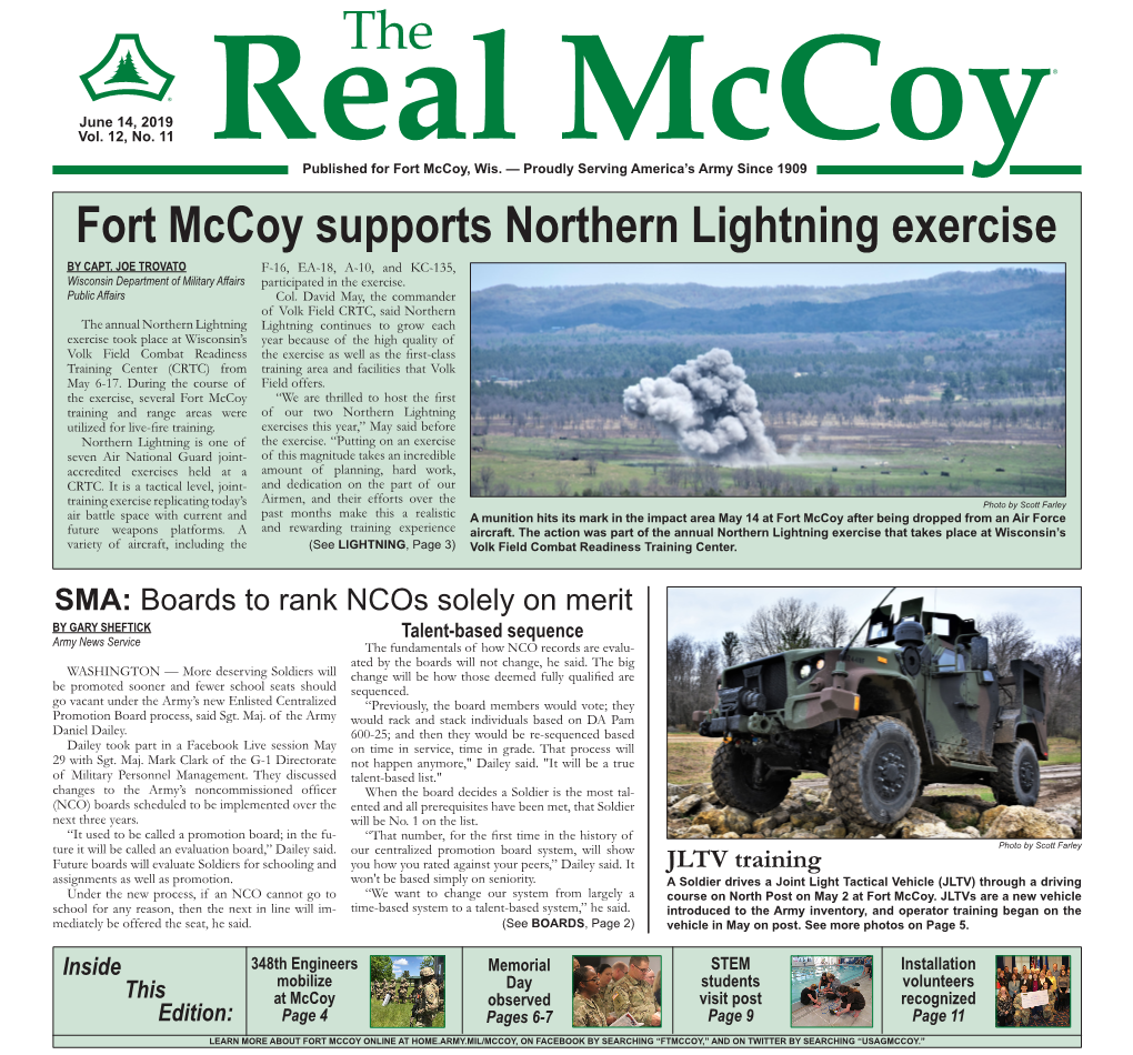 Fort Mccoy Supports Northern Lightning Exercise by CAPT