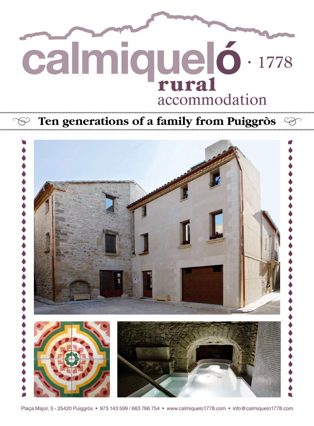 Ten Generations of a Family from Puiggròs