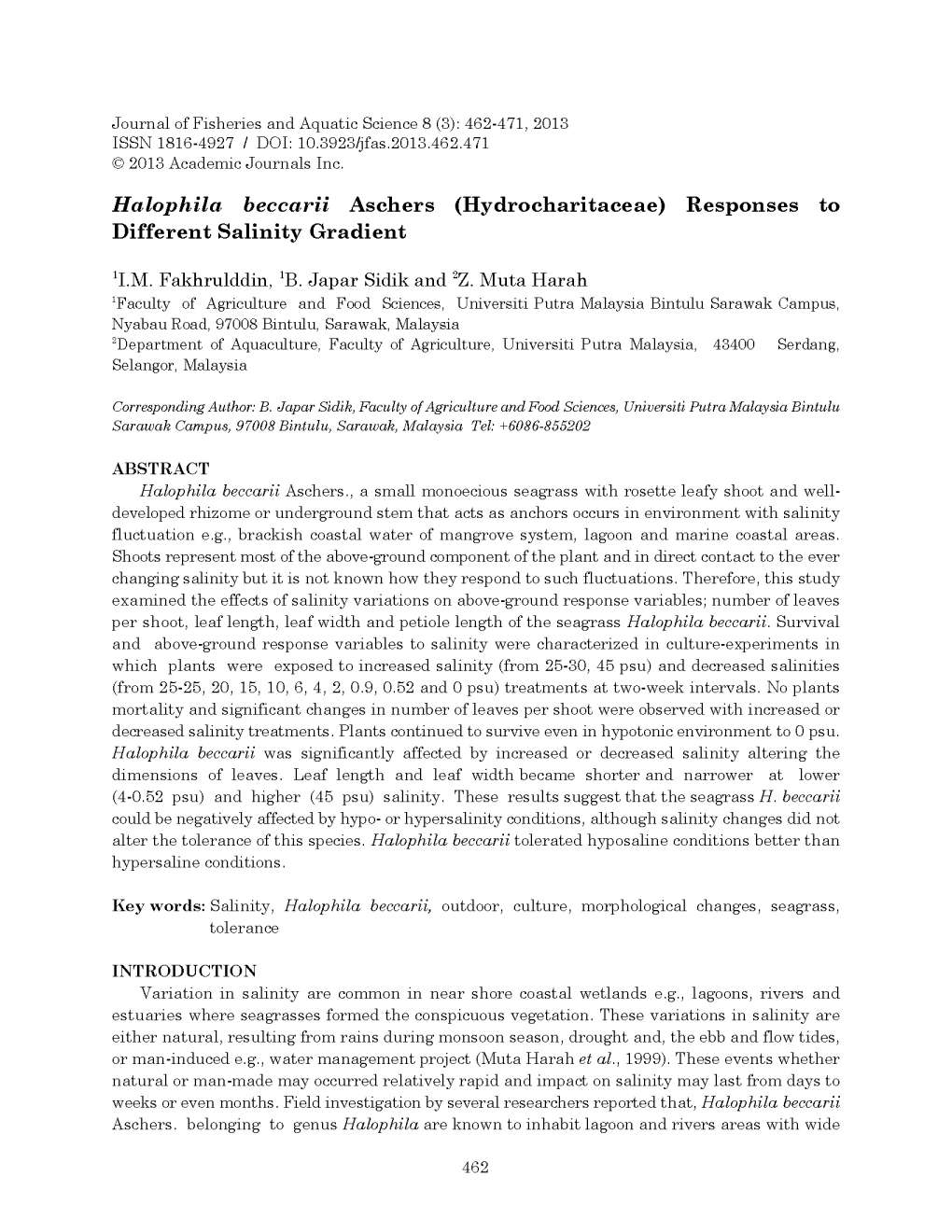 Seagrasses Resource Status and Trends in Indonesia, Japan, Malaysia, Thailand and Vietnam