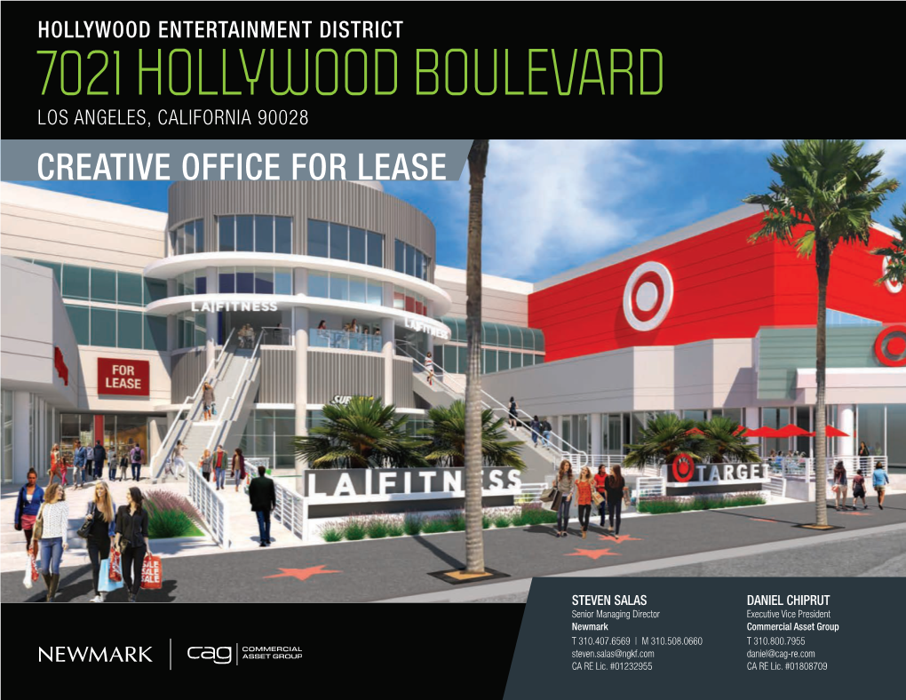 7021 Hollywood Boulevard Los Angeles, California 90028 Creative Office for Lease