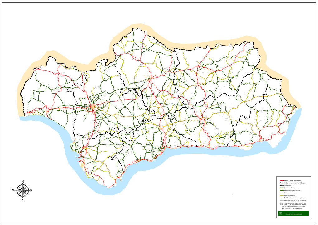 Red De Carreteras De Andalucía A-2325 Red Autonómica