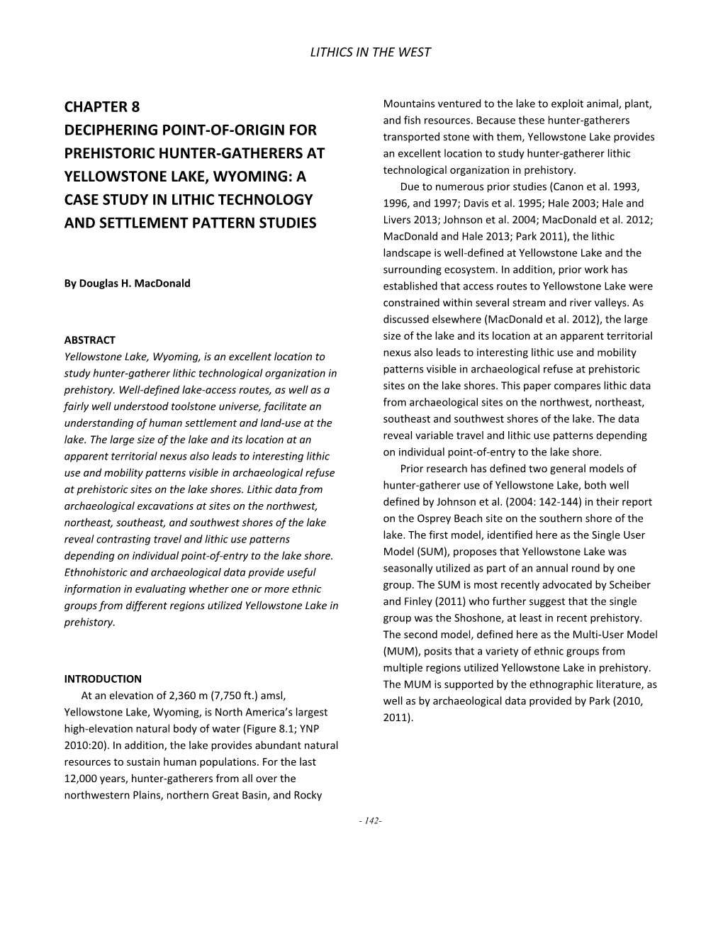 Chapter 8 Deciphering Point‐Of‐Origin for Prehistoric