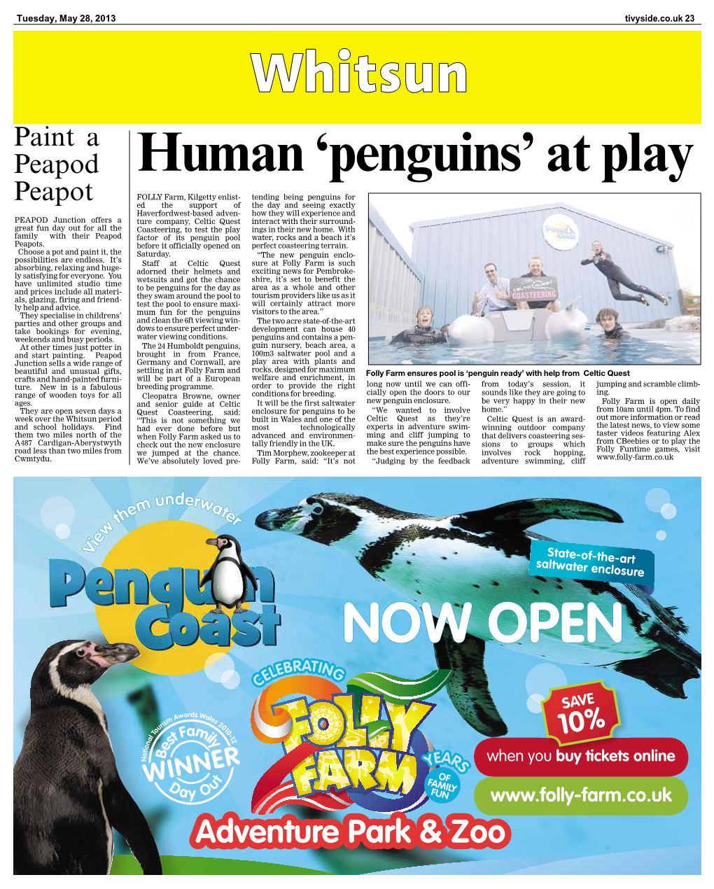 Whitsun Paint a Peapod Human ‘Penguins’ at Play
