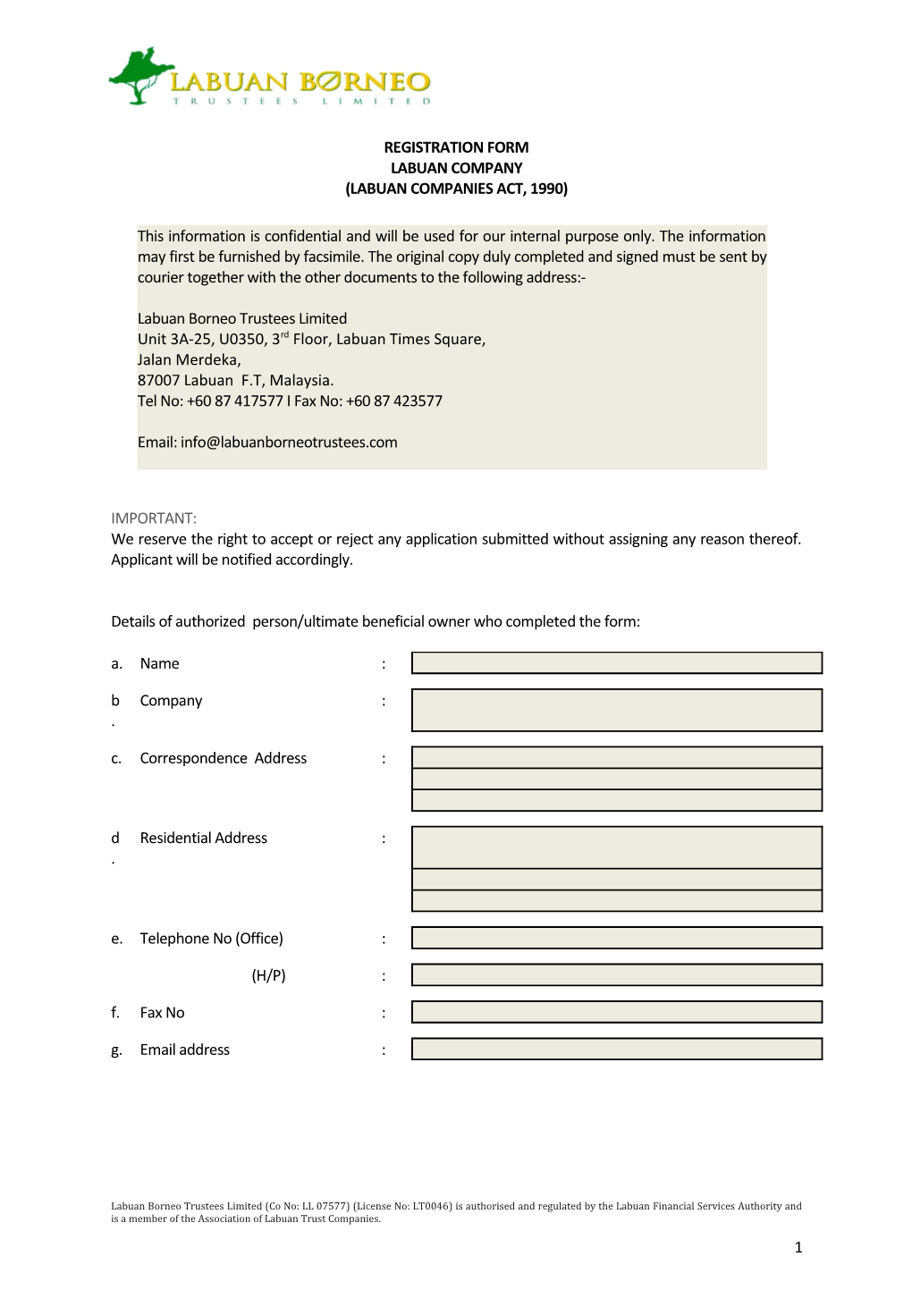 Registration Form s24