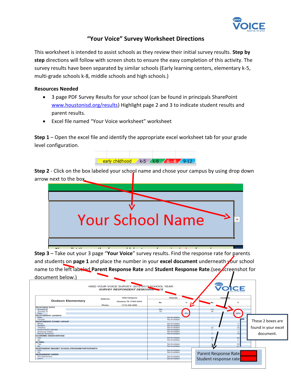 Excel File Named Your Voice Worksheet Worksheet