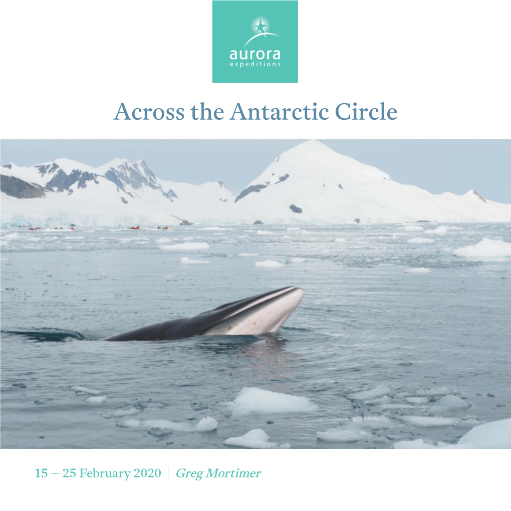 Across the Antarctic Circle