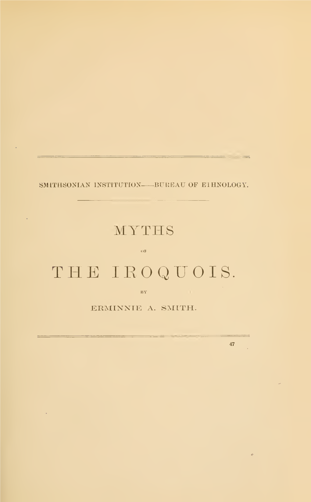 Annual Report of the Bureau of Ethnology to the Secretary of the Smithsonian Institution