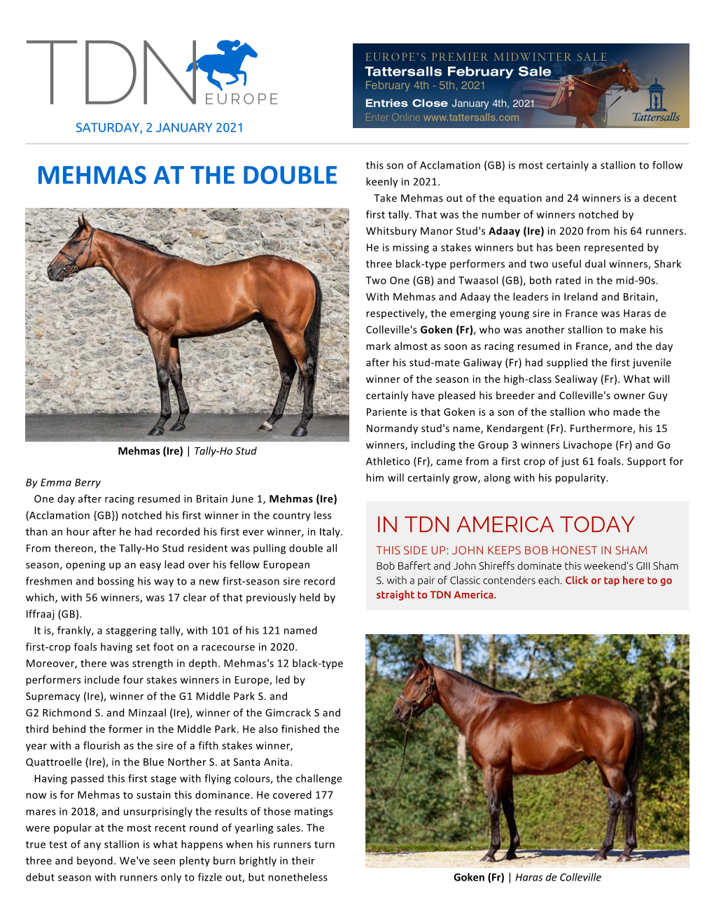 Tdn Europe • Page 2 of 4 • Thetdn.Com Saturday • January 2 2021