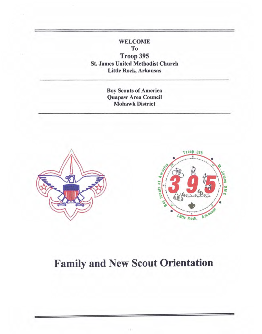 Family and New Scout Orientation Welcome