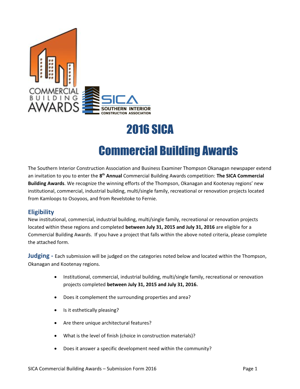 2012 Commercial Building Awards