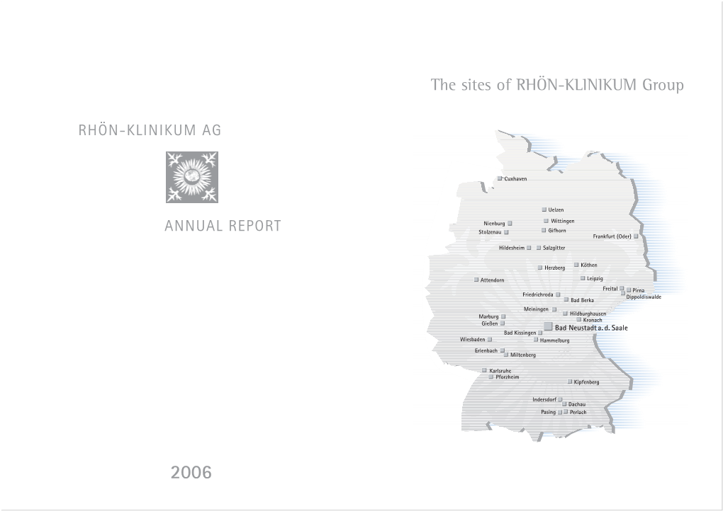 The Sites of RHÖN-KLINIKUM Group