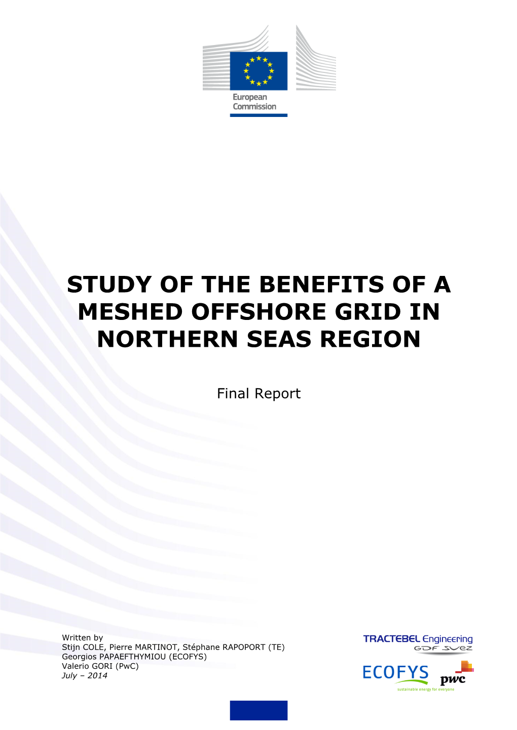 Study of the Benefits of a Meshed Offshore Grid in Northern Seas Region