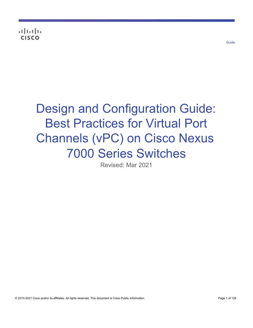 Design and Configuration Guide: Best Practices for Virtual Port