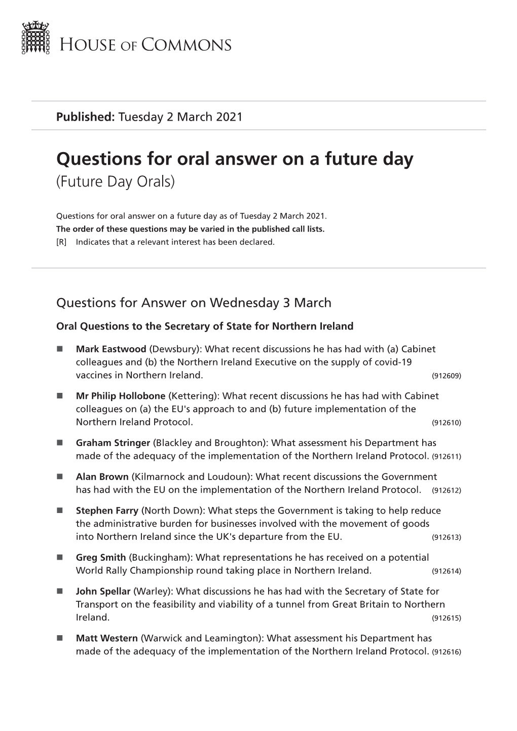 View Future Day Orals PDF File 0.11 MB