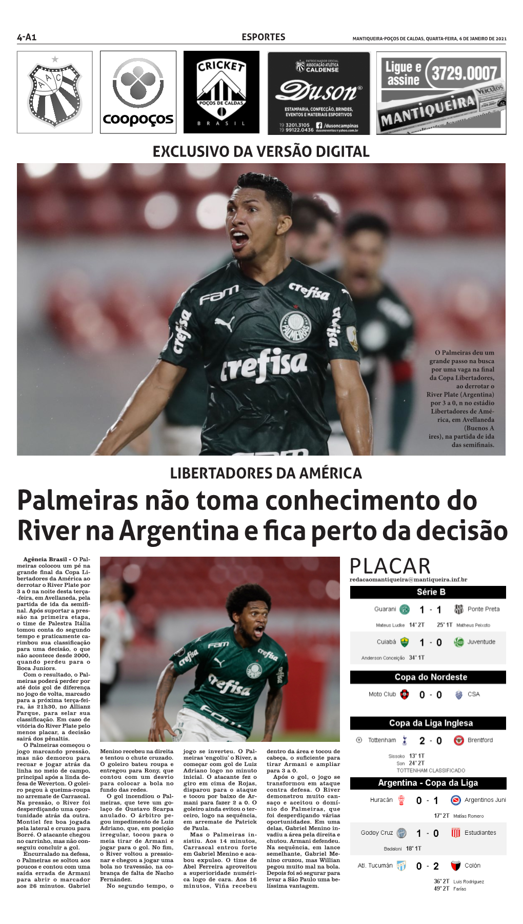 Palmeiras Não Toma Conhecimento Do River Na Argentina E Fica Perto Da Decisão