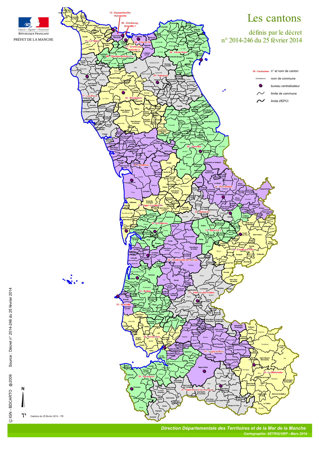 Carte Cantons 2014