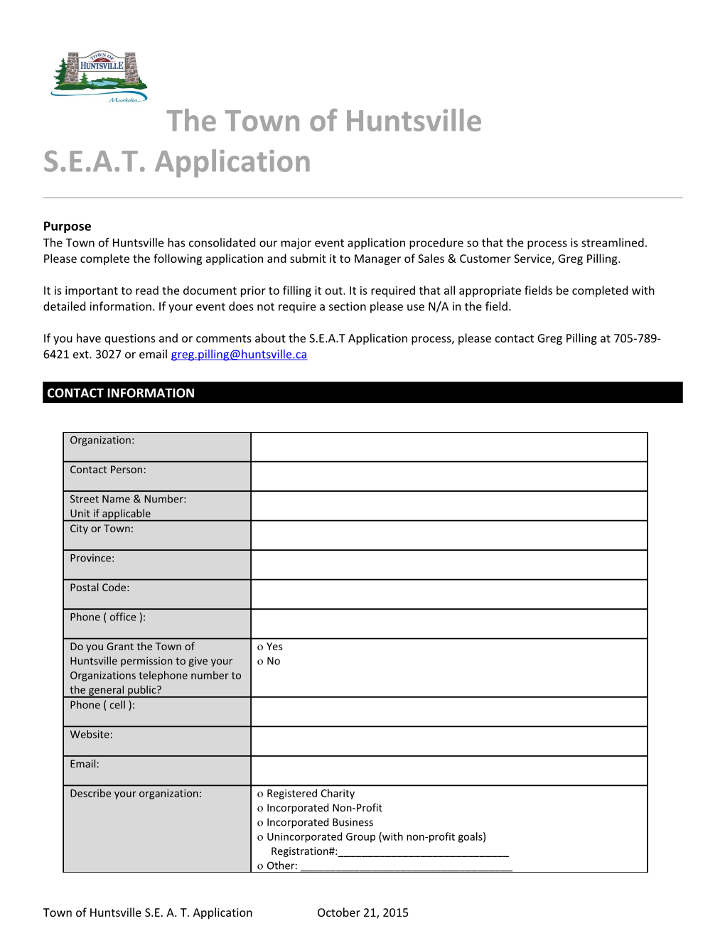 The Town of Huntsville