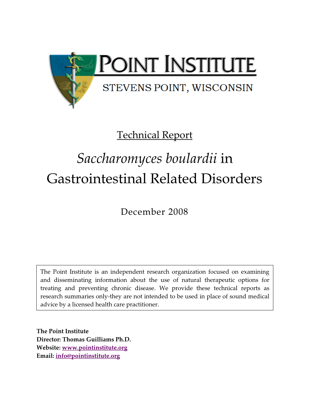 Saccharomyces Boulardii in Gastrointestinal Related Disorders