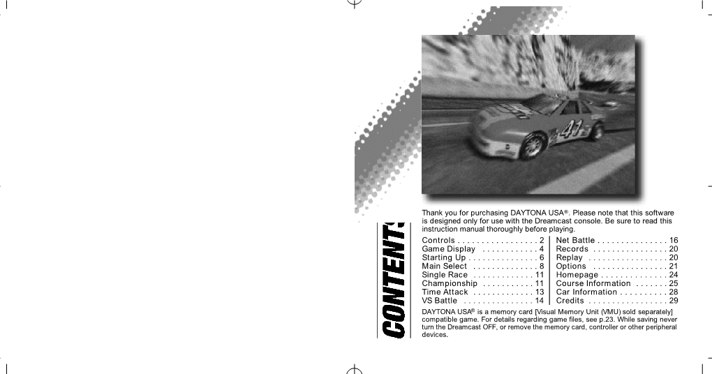 Daytona Manual 2 9 2/9/01 1:33 PM Page 2