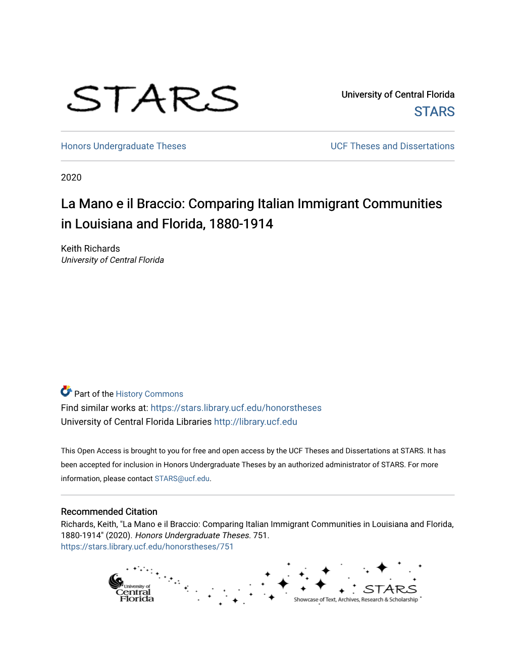 Comparing Italian Immigrant Communities in Louisiana and Florida, 1880-1914