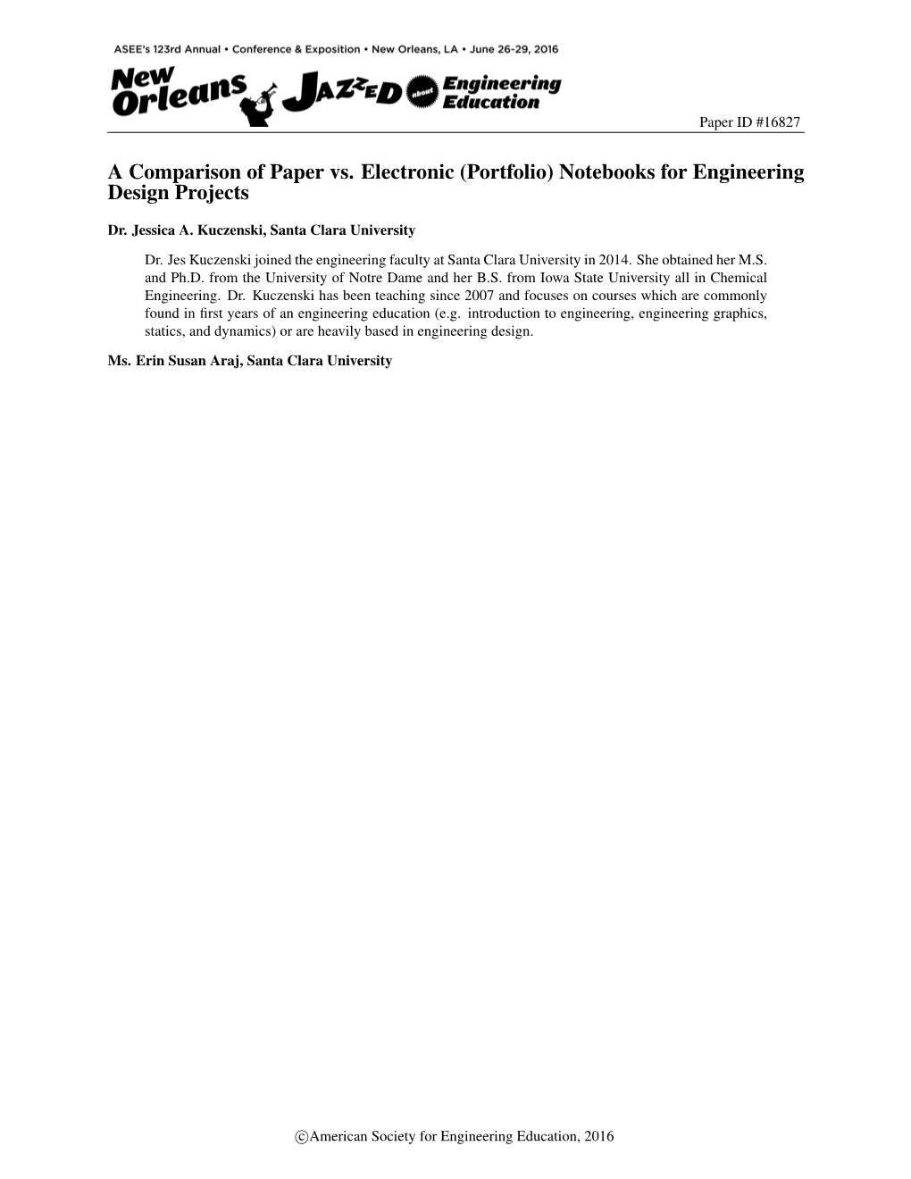 A Comparison of Paper Vs. Electronic (Portfolio) Notebooks for Engineering Design Projects