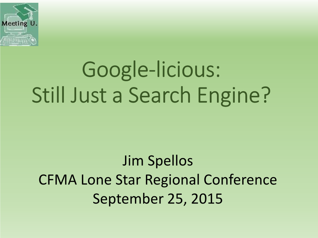 Google-Licious: Still Just a Search Engine?