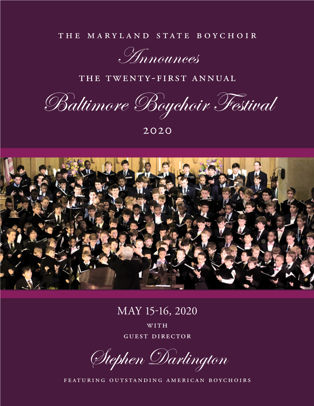 Baltimore Boychoir Festival 2020