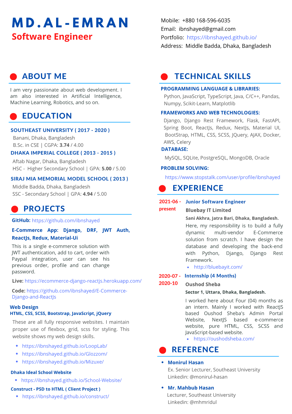 Copy of MD AL EMRAN RESUME