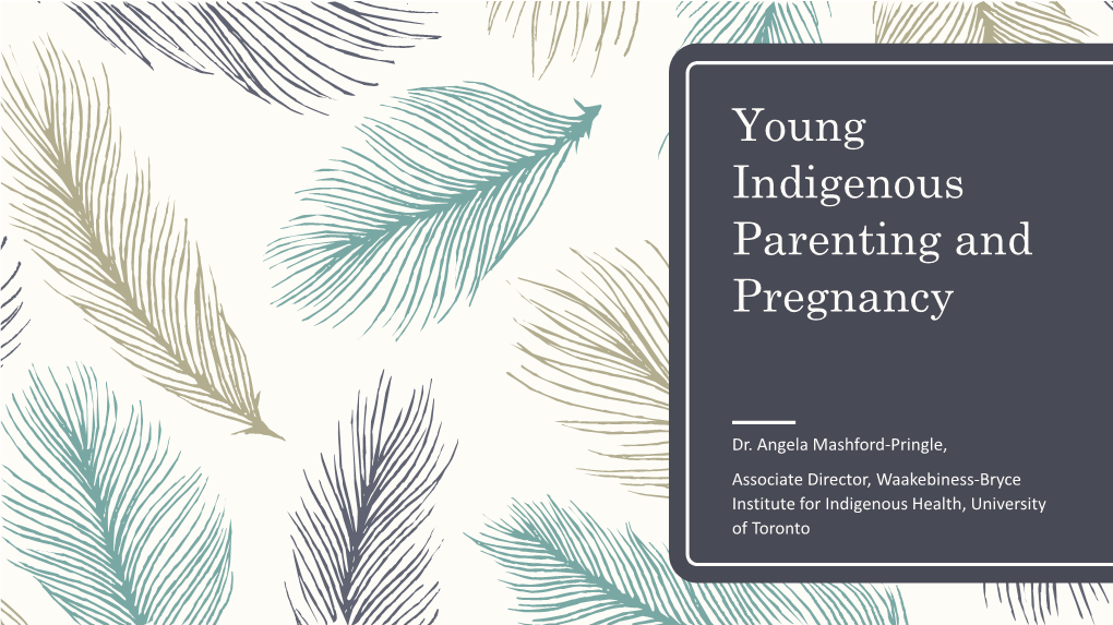 Young Indigenous Parenting and Pregnancy