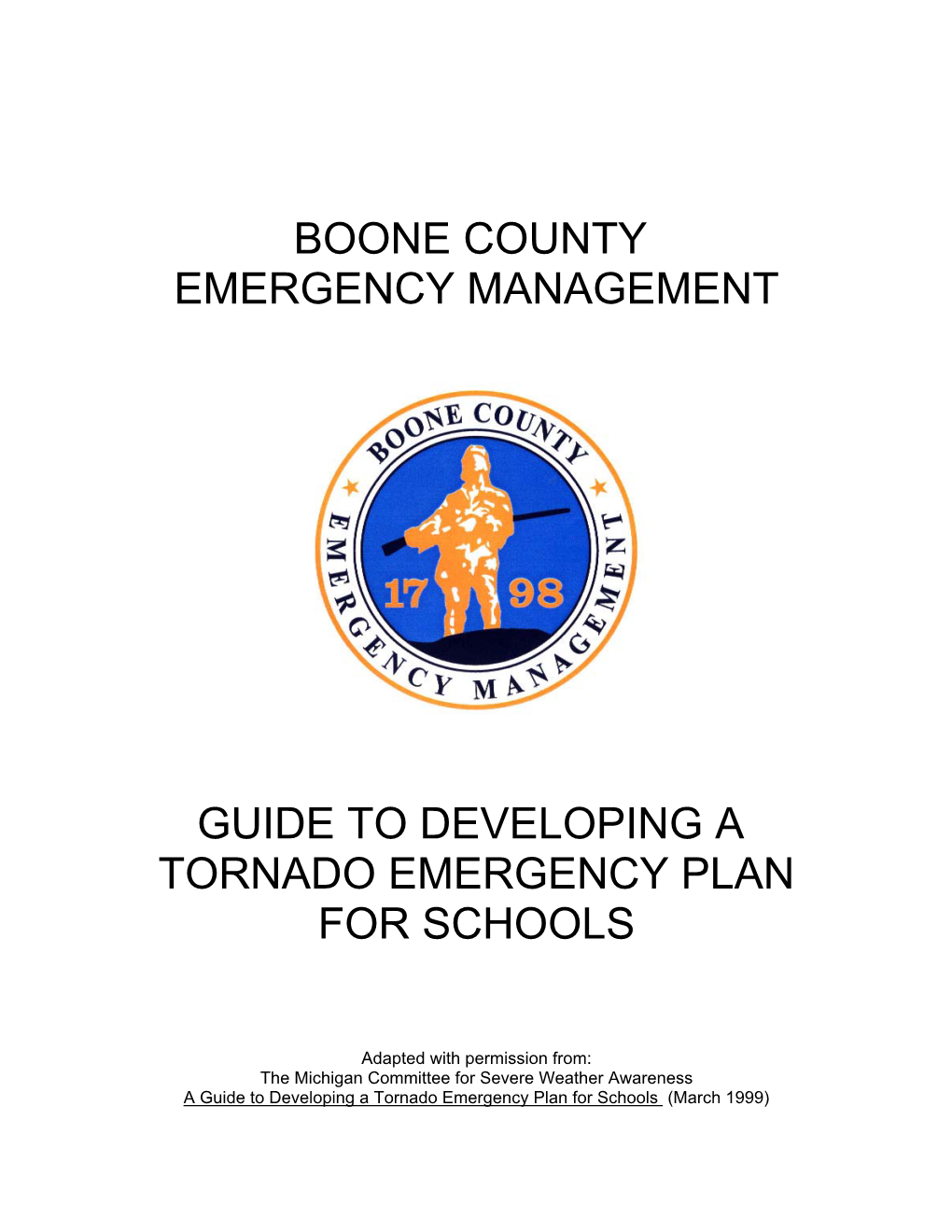 Guide to Developing a Tornado Emergency Plan for Schools