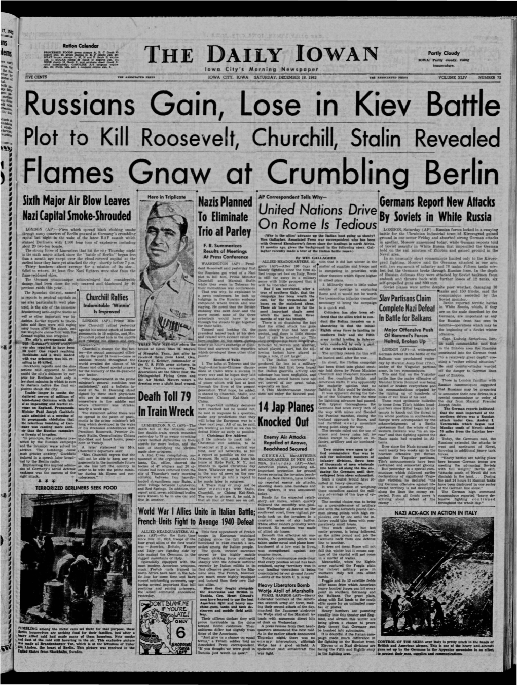 Daily Iowan (Iowa City, Iowa), 1943-12-18