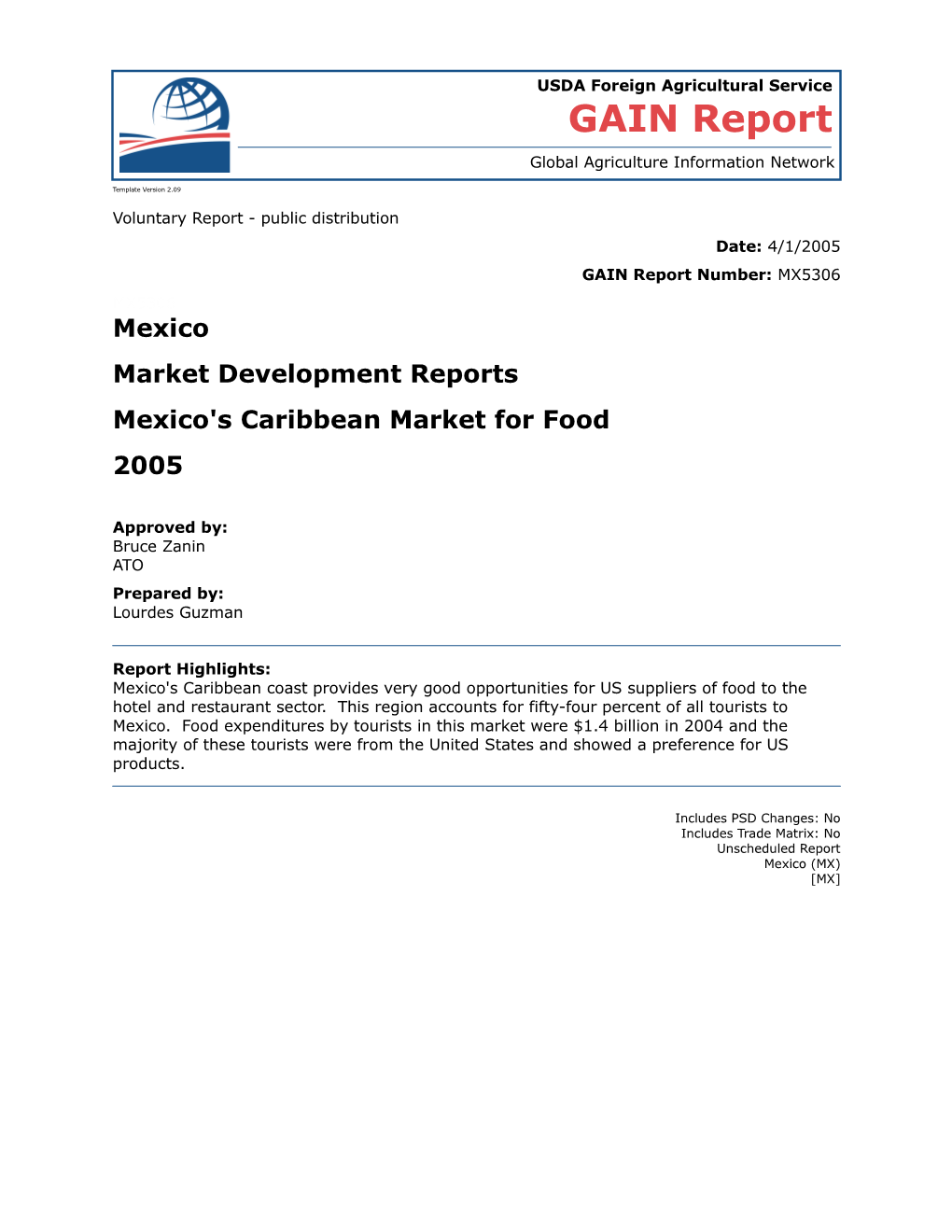 Voluntary Report - Public Distribution s11