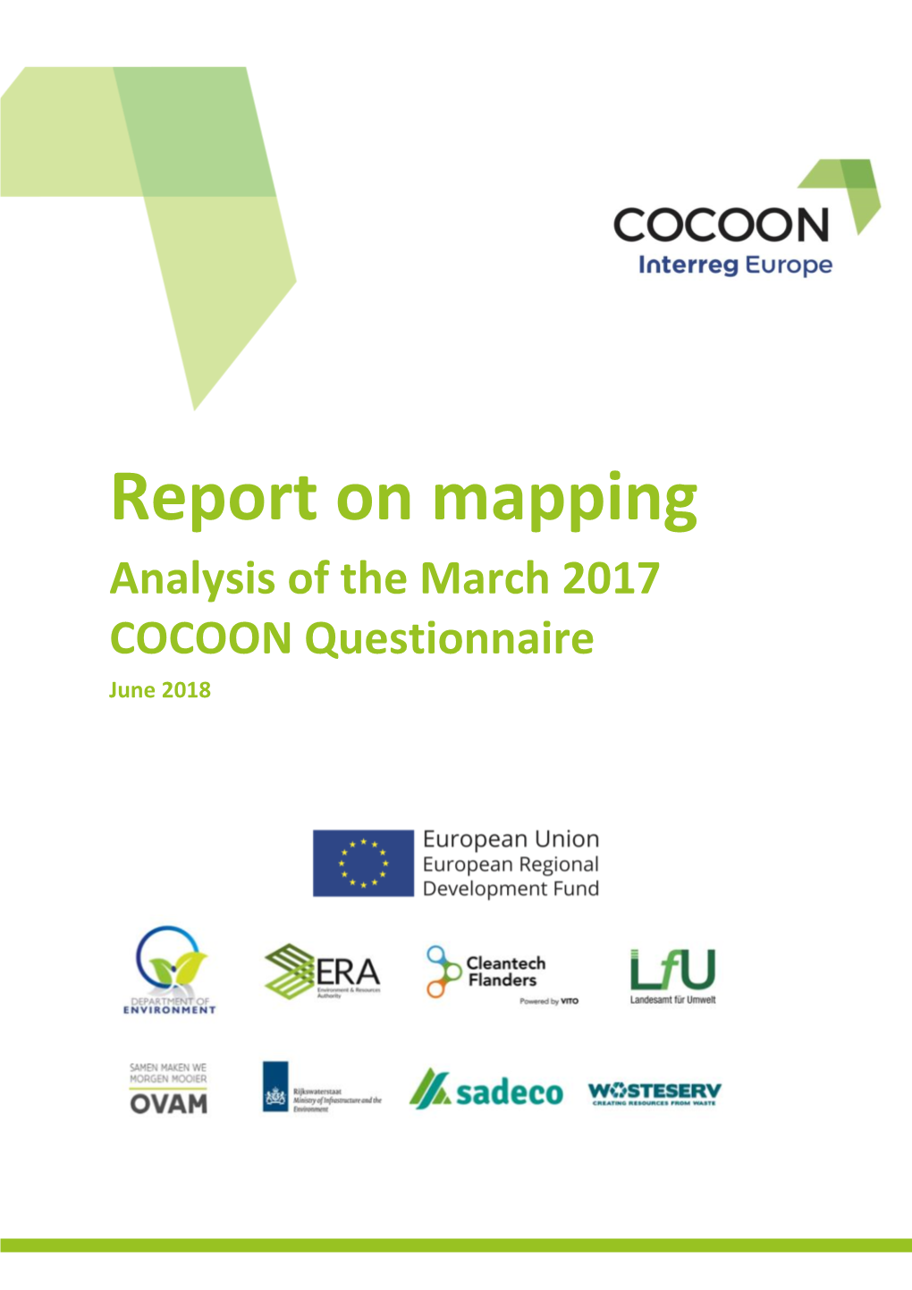 Report on Mapping Analysis of the March 2017 COCOON Questionnaire June 2018