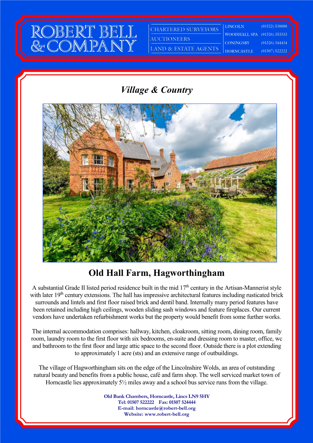 Village & Country Old Hall Farm, Hagworthingham