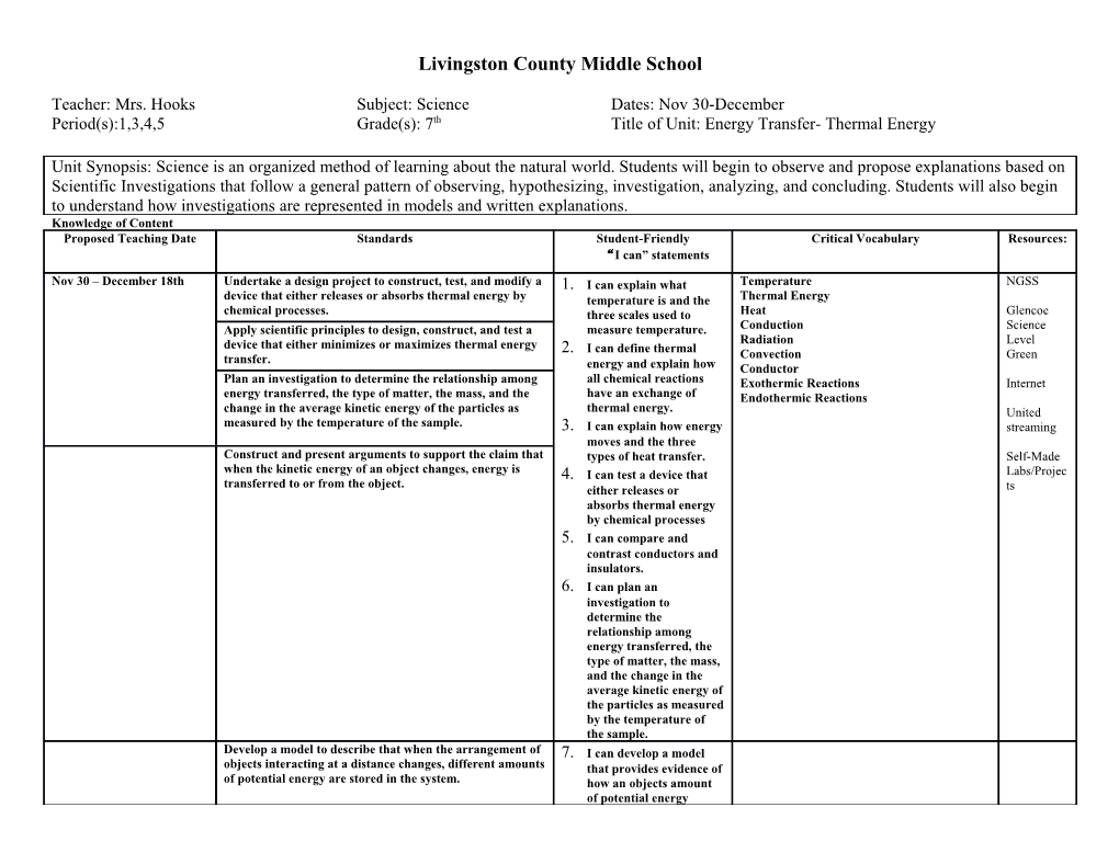 Livingston County Middle School