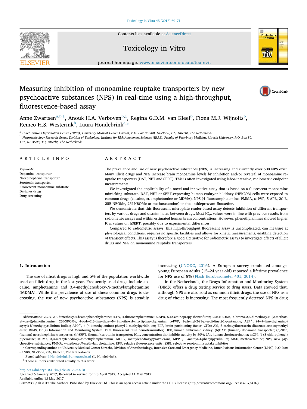 (NPS) in Real-Time Using a High-Throughput, ﬂuorescence-Based Assay