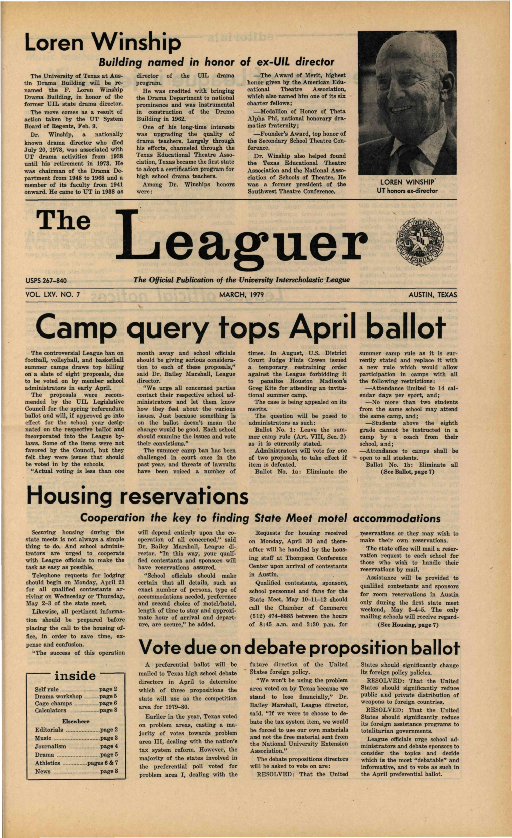 Leaguer, March 1979