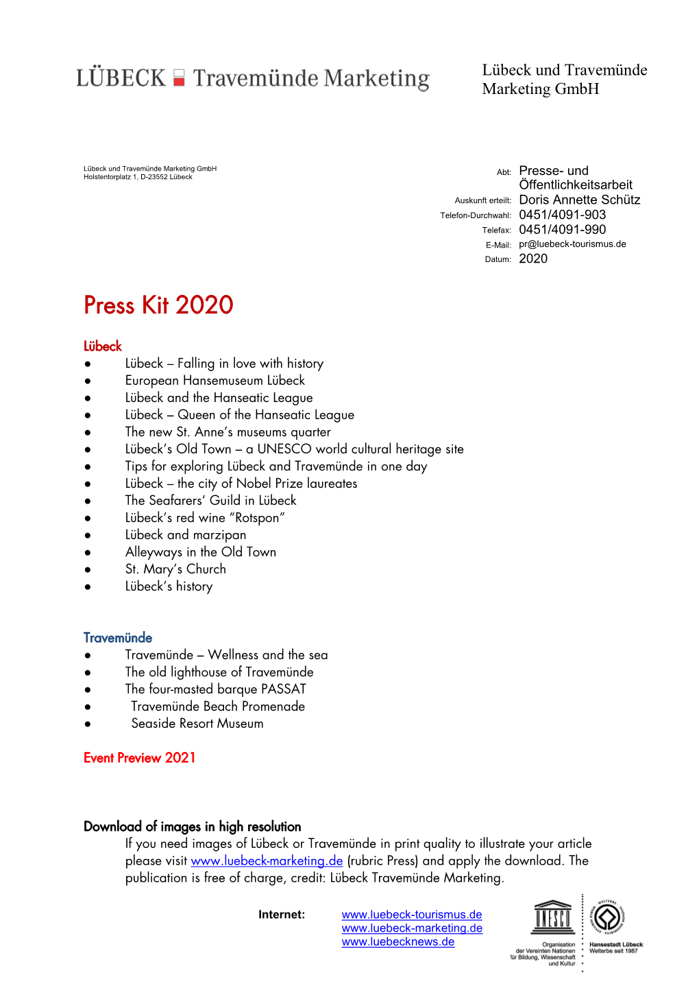 0 Deckblatt Press Kit 2020