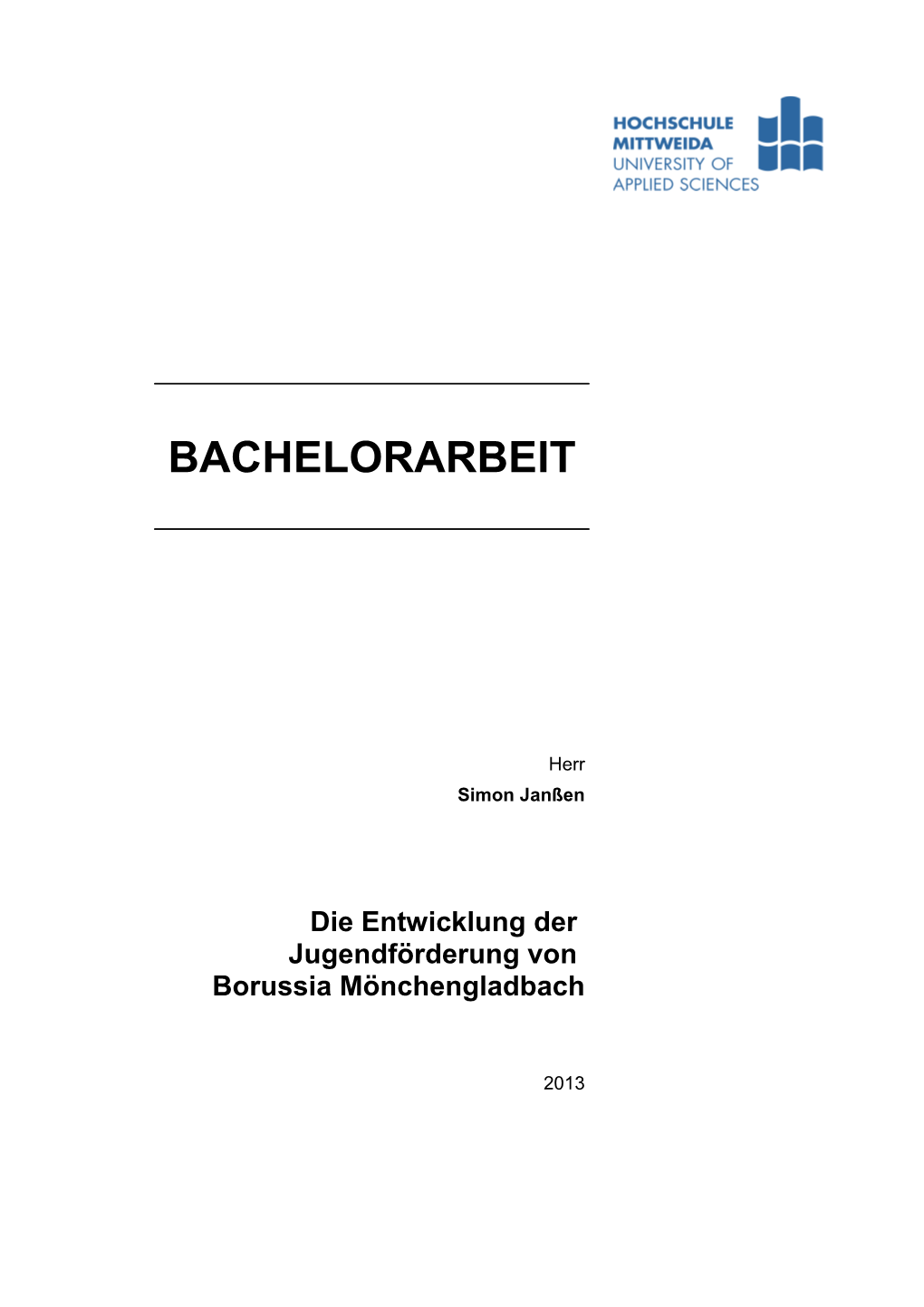 Bachelorarbeit